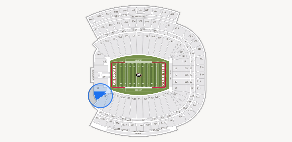 Sanford Stadium Seating Chart