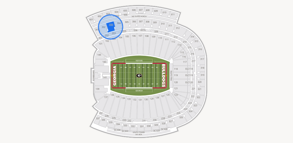 Sanford Stadium Seating Chart