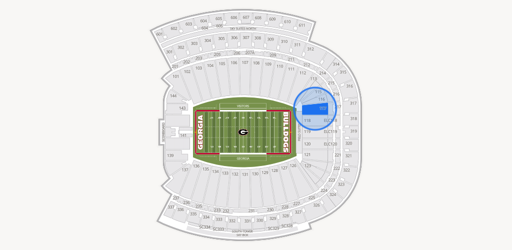 Sanford Stadium Seating Chart