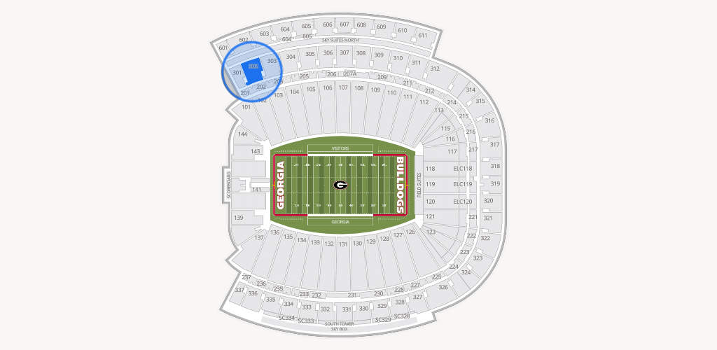 Sanford Stadium Seating Chart
