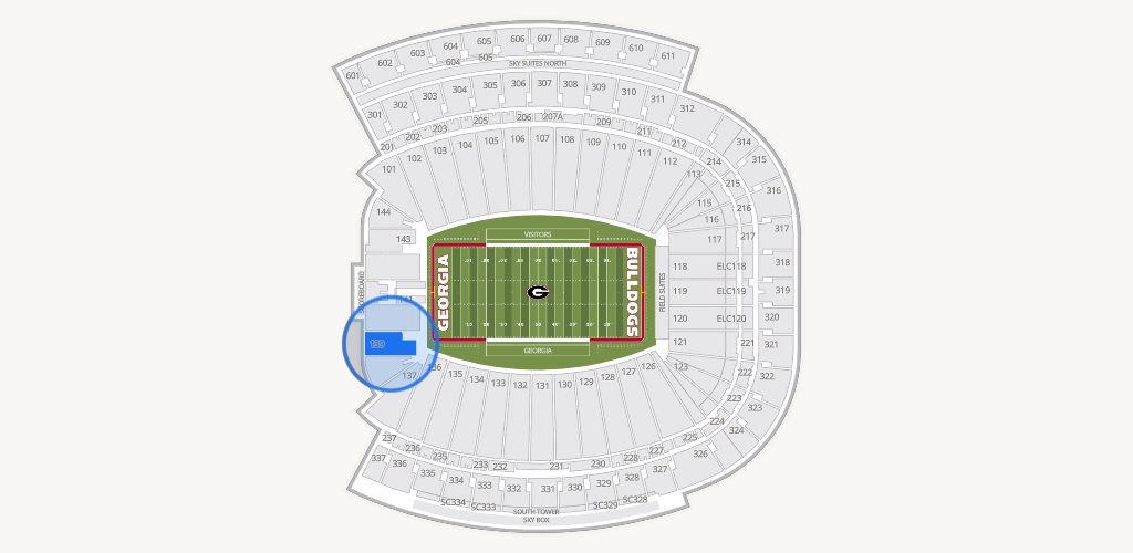 Sanford Stadium Seating Chart