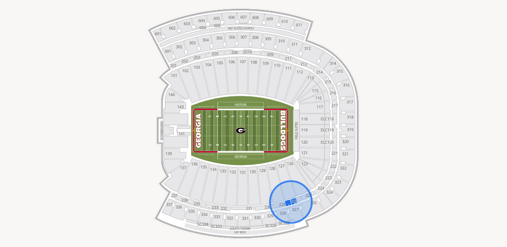 Sanford Stadium Seating Chart