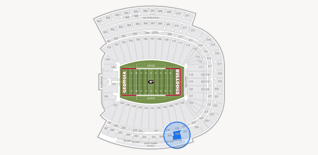 Sanford Stadium Seating Chart