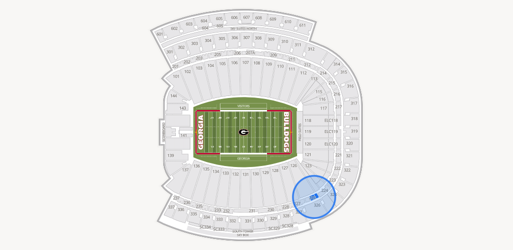 Sanford Stadium Seating Chart
