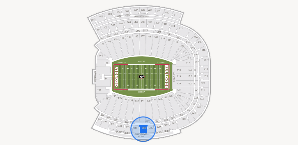 Sanford Stadium Seating Chart