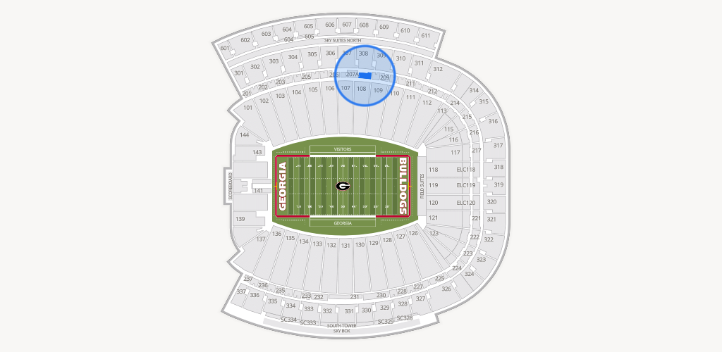 Sanford Stadium Seating Chart