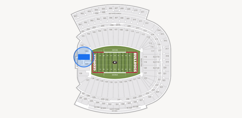 Sanford Stadium Seating Chart