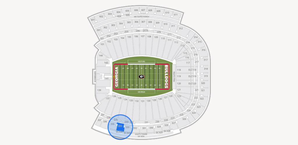 Sanford Stadium Seating Chart