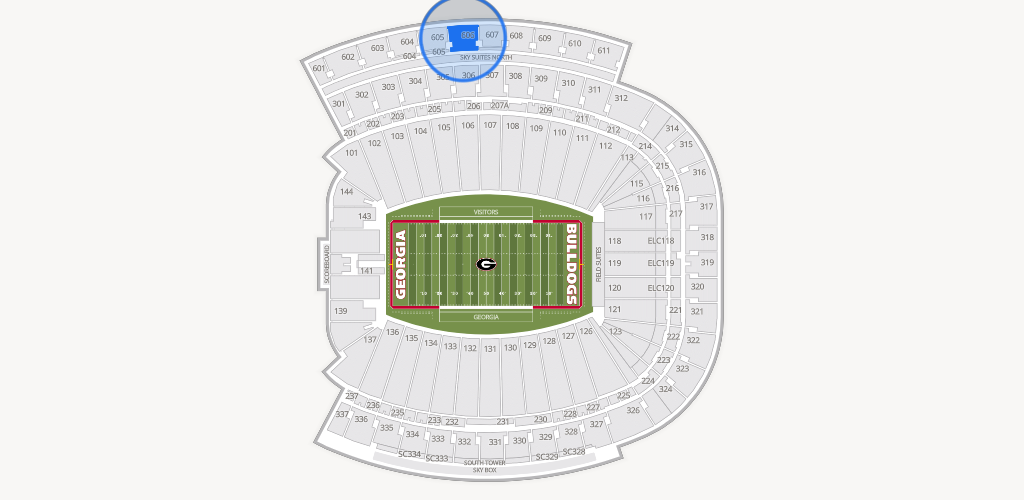 Sanford Stadium Seating Chart
