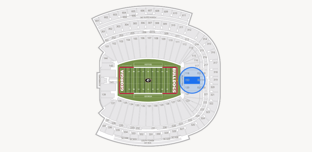 Sanford Stadium Seating Chart