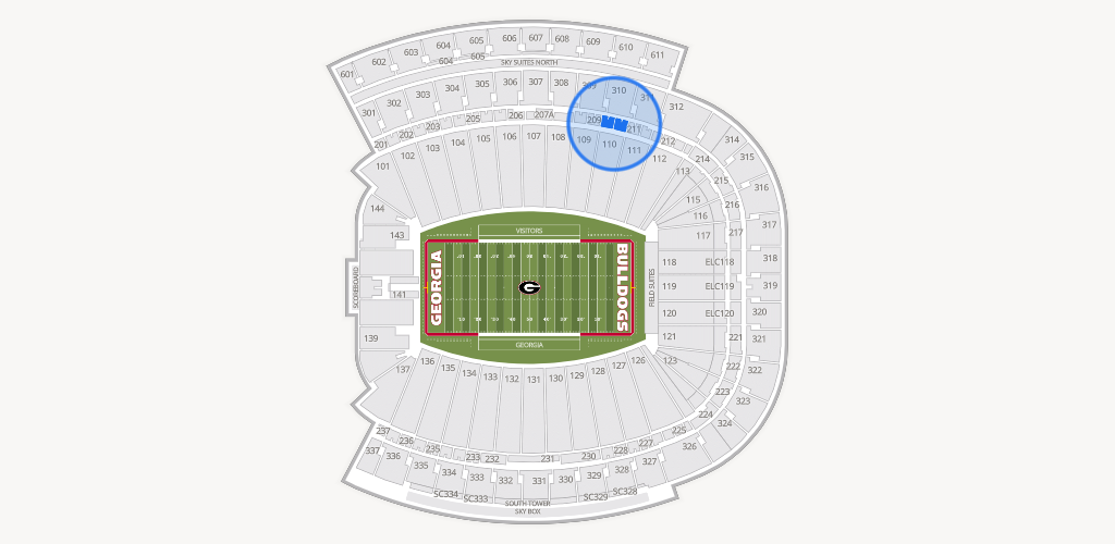 Sanford Stadium Seating Chart