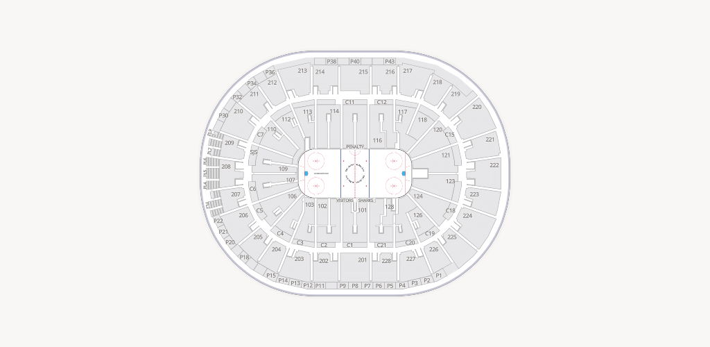 SAP Center at San Jose Seating Chart