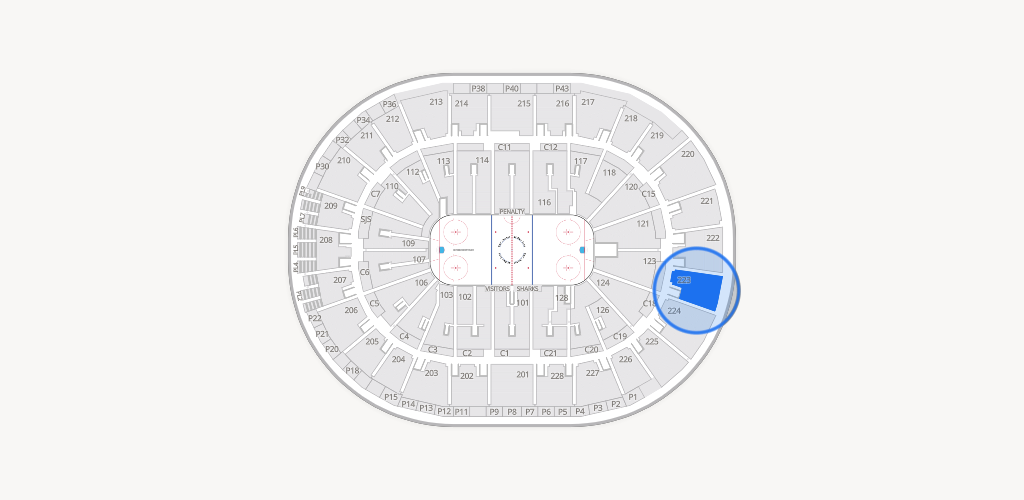 SAP Center at San Jose Seating Chart