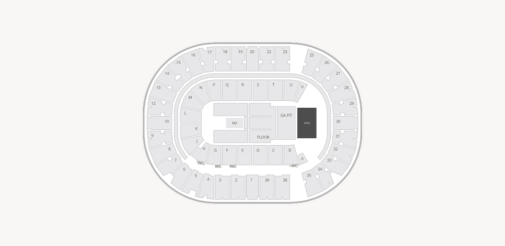 SaskTel Centre Seating Chart