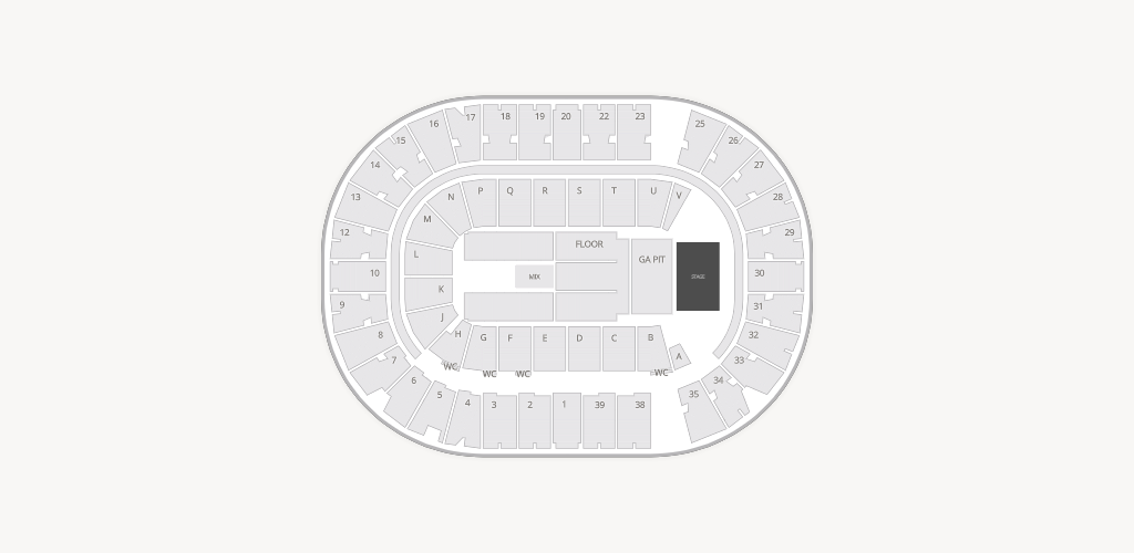 SaskTel Centre Seating Chart