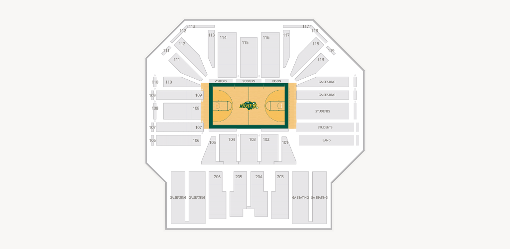 Scheels Center at Sanford Health Athletic Complex Seating Chart