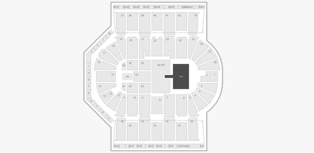 Scotiabank Centre Seating Chart