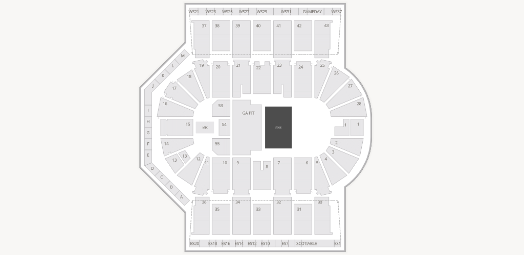 Scotiabank Centre Seating Chart