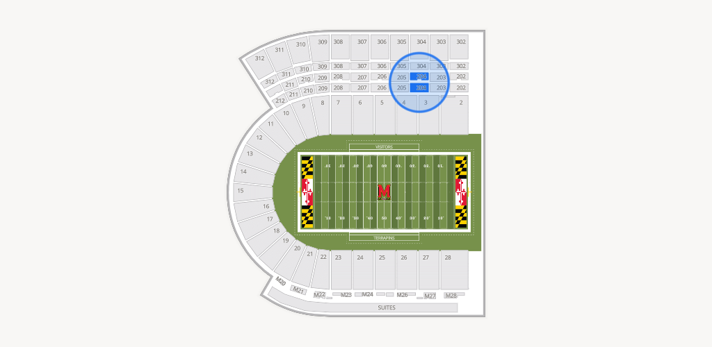 SECU Stadium Seating Chart