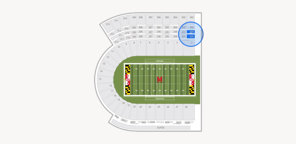SECU Stadium Seating Chart