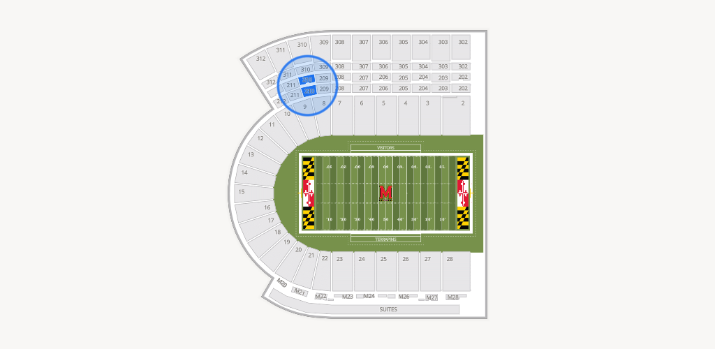SECU Stadium Seating Chart