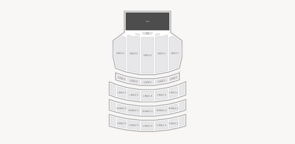 Shea's Performing Arts Center Seating Chart