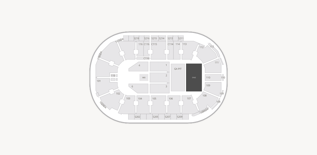 ShoWare Center Seating Chart