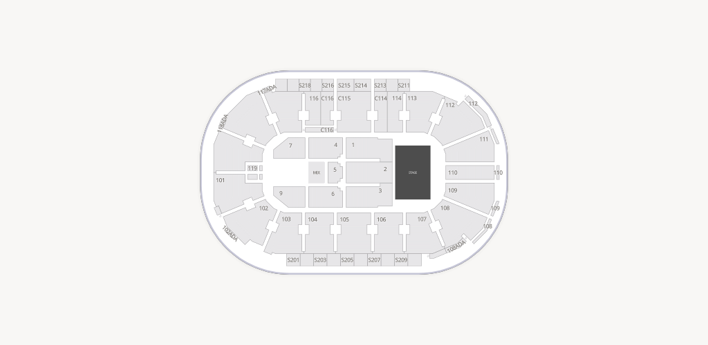 ShoWare Center Seating Chart