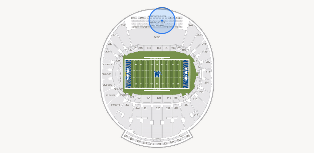 Simmons Bank Liberty Stadium Seating Chart