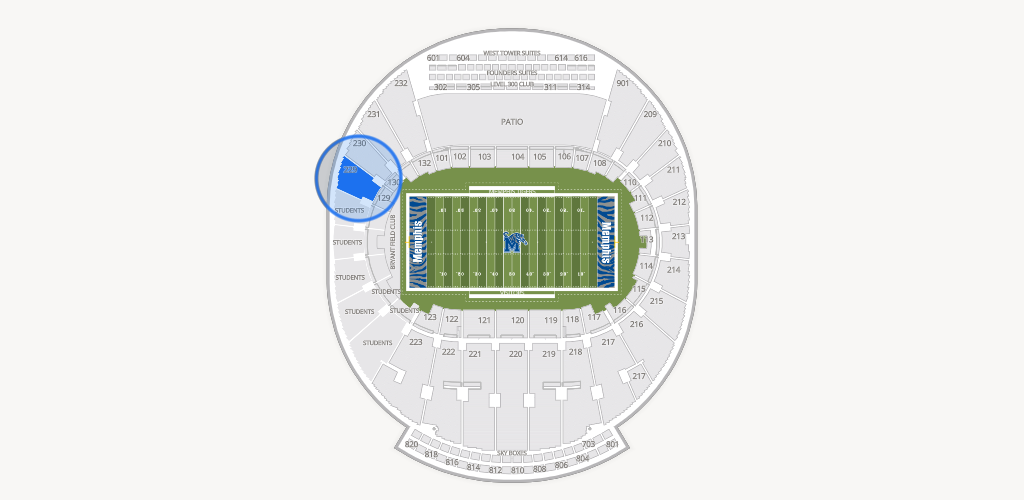 Simmons Bank Liberty Stadium Seating Chart