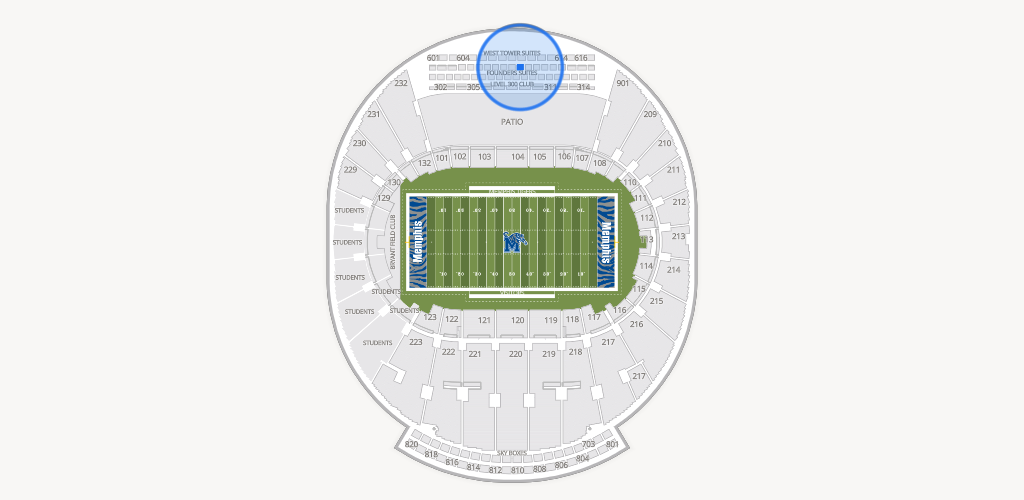 Simmons Bank Liberty Stadium Seating Chart