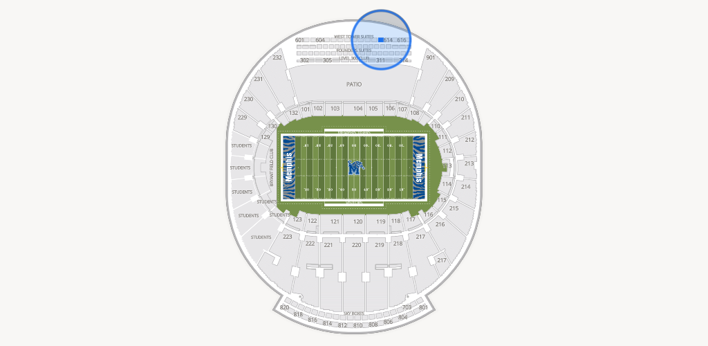 Simmons Bank Liberty Stadium Seating Chart