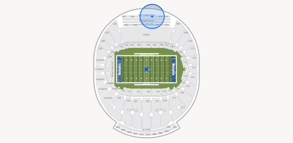 Simmons Bank Liberty Stadium Seating Chart