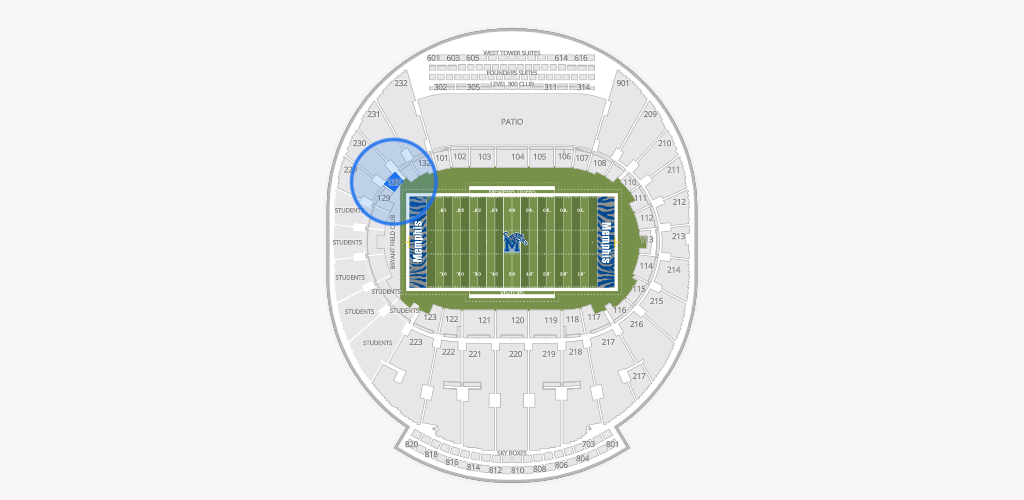 Simmons Bank Liberty Stadium Seating Chart