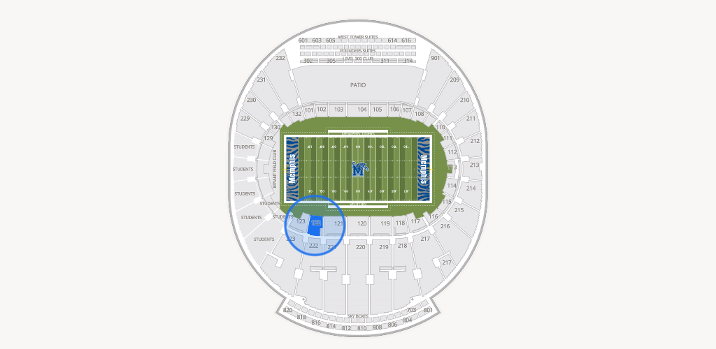 Simmons Bank Liberty Stadium Seating Chart