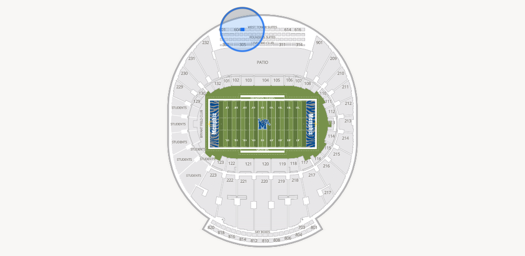 Simmons Bank Liberty Stadium Seating Chart