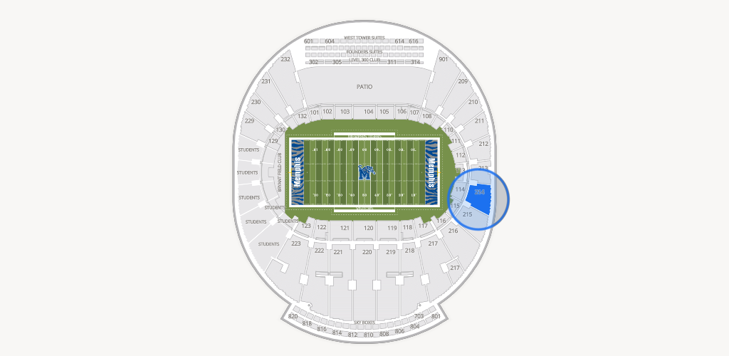 Simmons Bank Liberty Stadium Seating Chart