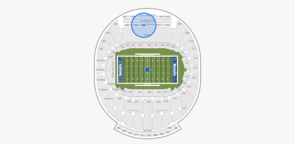Simmons Bank Liberty Stadium Seating Chart