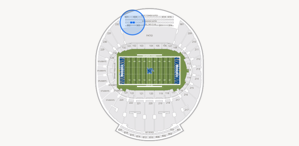 Simmons Bank Liberty Stadium Seating Chart