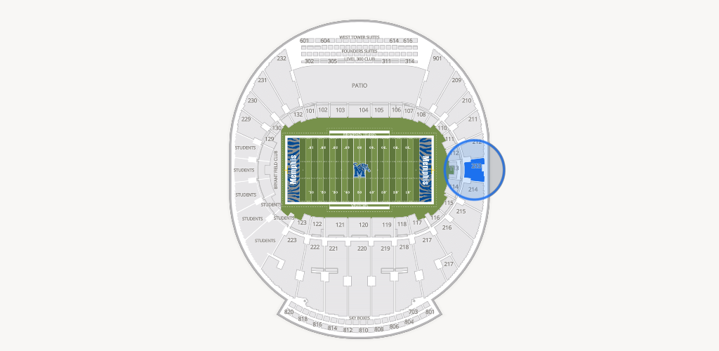 Simmons Bank Liberty Stadium Seating Chart