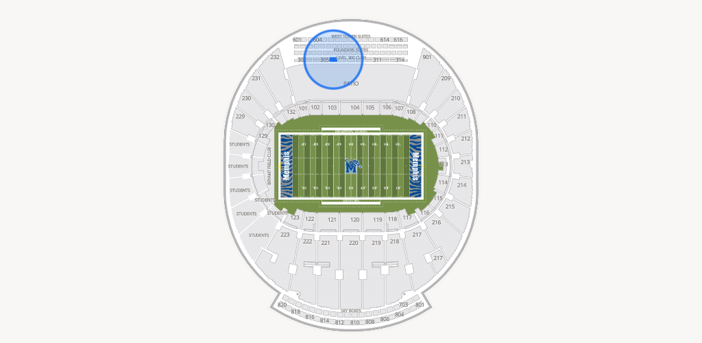 Simmons Bank Liberty Stadium Seating Chart