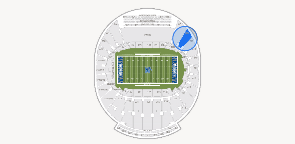 Simmons Bank Liberty Stadium Seating Chart