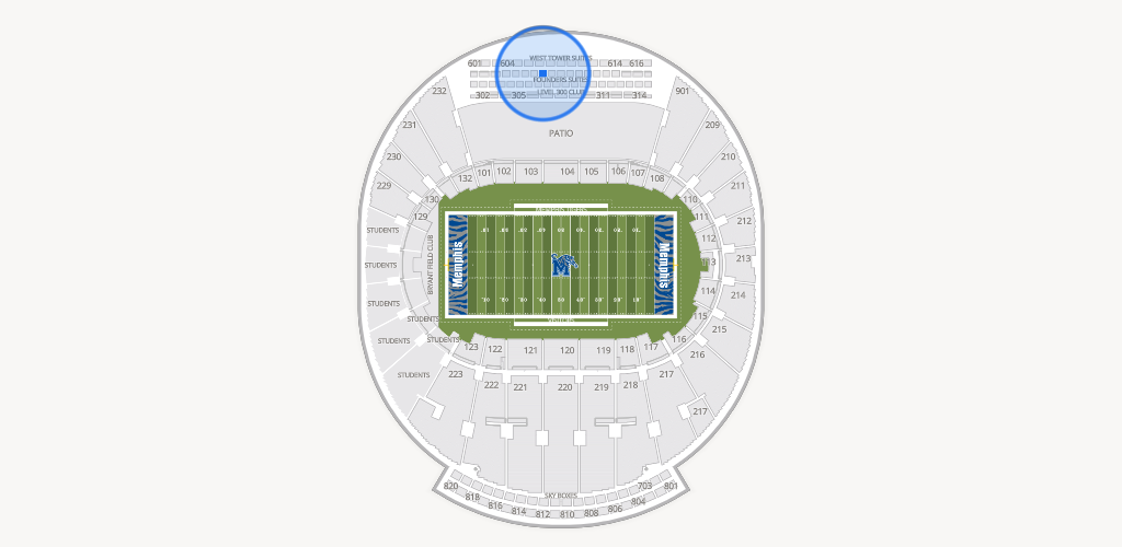 Simmons Bank Liberty Stadium Seating Chart