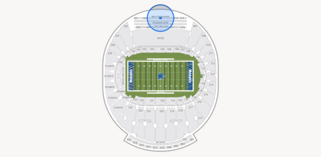 Simmons Bank Liberty Stadium Seating Chart