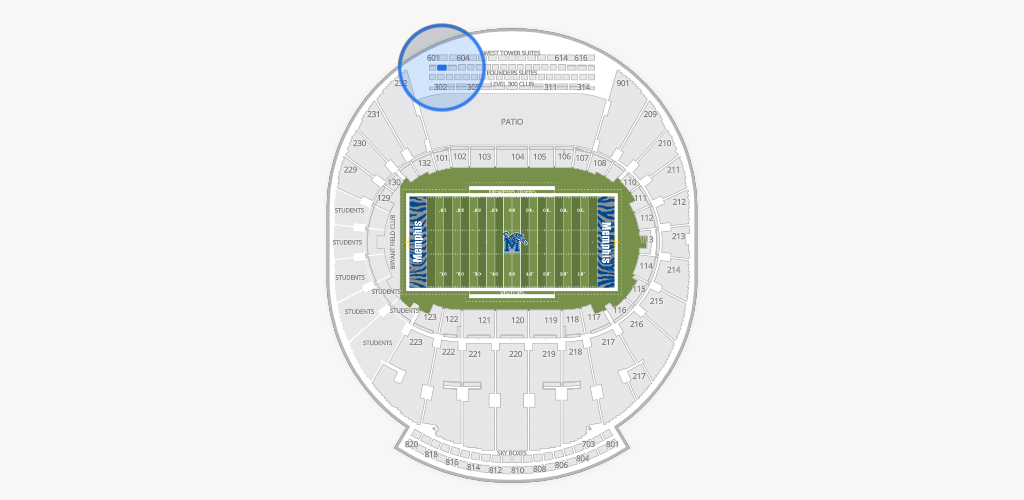 Simmons Bank Liberty Stadium Seating Chart