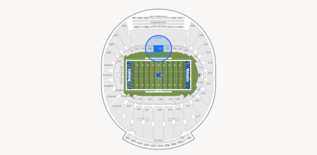 Simmons Bank Liberty Stadium Seating Chart