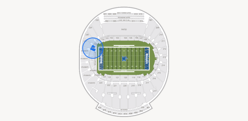 Simmons Bank Liberty Stadium Seating Chart