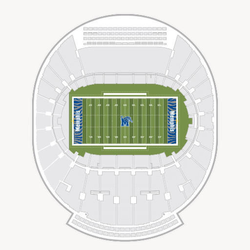 Simmons Bank Liberty Stadium seating chart