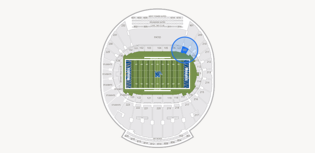 Simmons Bank Liberty Stadium Seating Chart