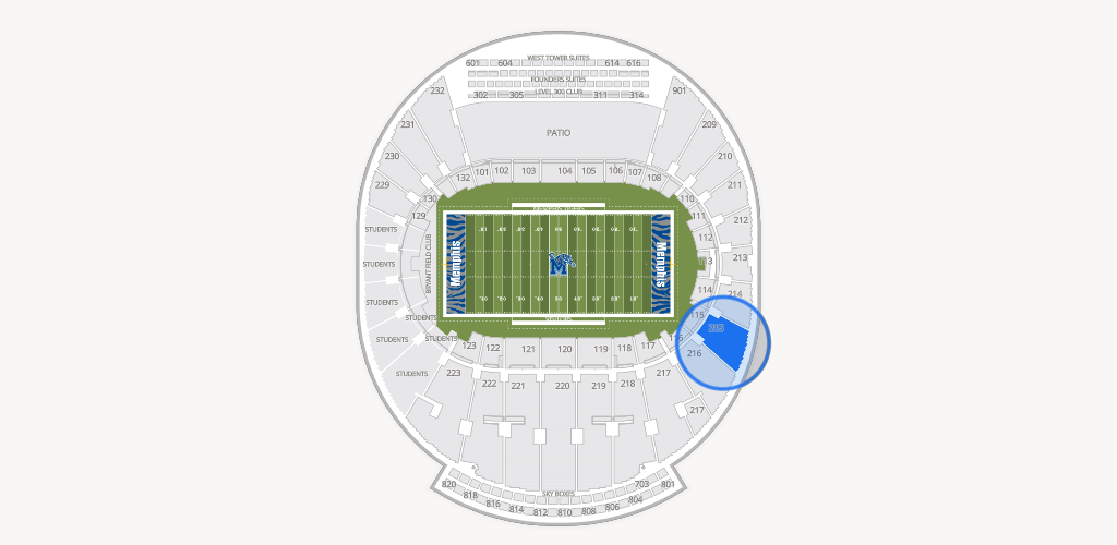 Simmons Bank Liberty Stadium Seating Chart
